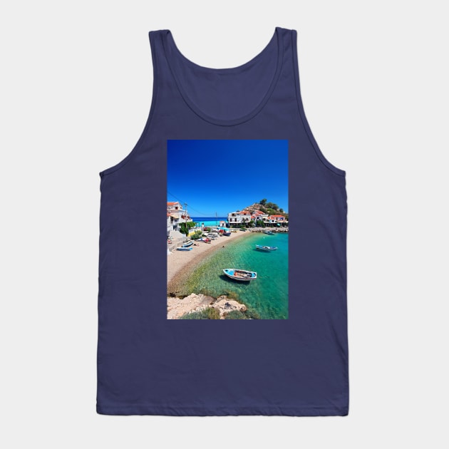 Kokkari town - Samos island Tank Top by Cretense72